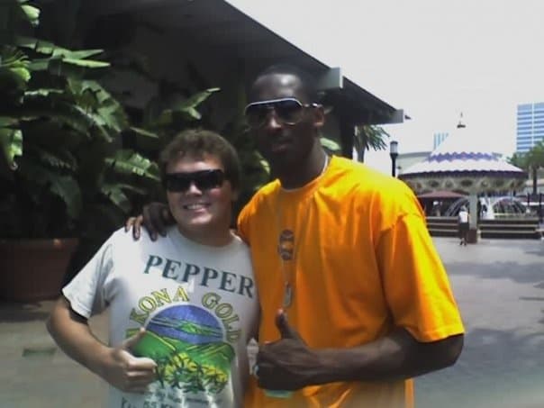 Chris Alexander with Kobe Bryant